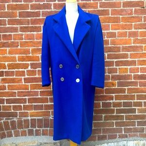 Vintage- Steve Made in USA, Beautiful Royal Blue Women's Coat